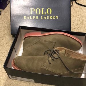 Men’s  Ralph Lauren suede shoes. Never worn.